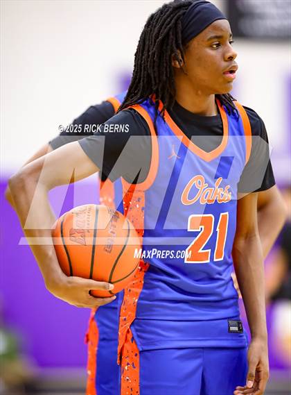 Thumbnail 1 in Grand Oaks vs Cypress Woods (UIL 6A D1 Basketball Area Playoffs) photogallery.