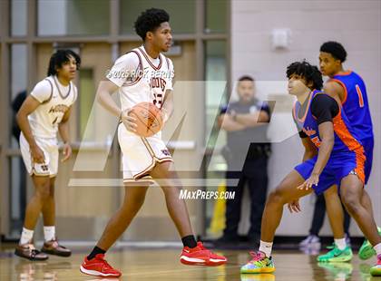 Thumbnail 2 in Grand Oaks vs Cypress Woods (UIL 6A D1 Basketball Area Playoffs) photogallery.