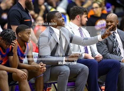 Thumbnail 2 in Grand Oaks vs Cypress Woods (UIL 6A D1 Basketball Area Playoffs) photogallery.