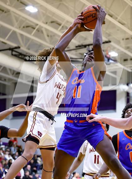Thumbnail 1 in Grand Oaks vs Cypress Woods (UIL 6A D1 Basketball Area Playoffs) photogallery.