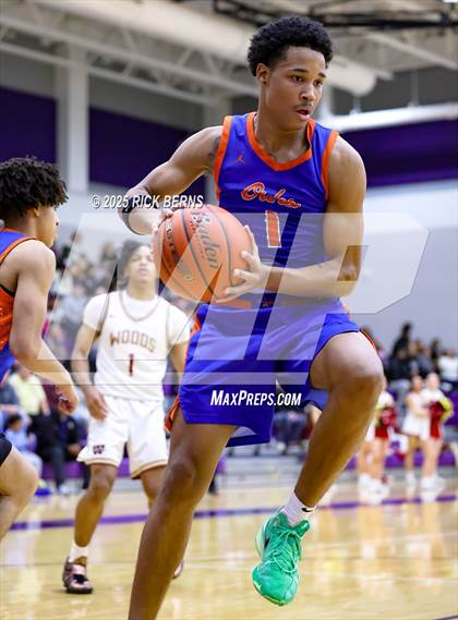 Thumbnail 3 in Grand Oaks vs Cypress Woods (UIL 6A D1 Basketball Area Playoffs) photogallery.