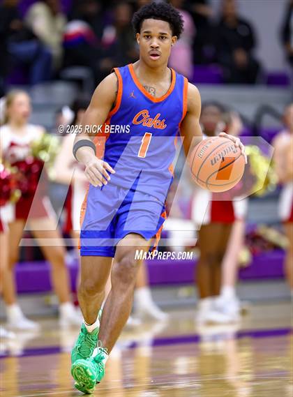 Thumbnail 2 in Grand Oaks vs Cypress Woods (UIL 6A D1 Basketball Area Playoffs) photogallery.