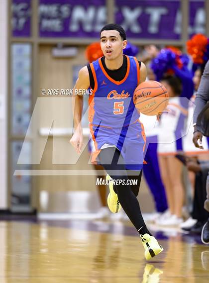 Thumbnail 2 in Grand Oaks vs Cypress Woods (UIL 6A D1 Basketball Area Playoffs) photogallery.