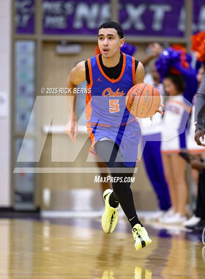 Thumbnail 1 in Grand Oaks vs Cypress Woods (UIL 6A D1 Basketball Area Playoffs) photogallery.