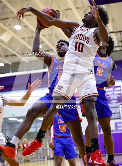 Thumbnail 2 in Grand Oaks vs Cypress Woods (UIL 6A D1 Basketball Area Playoffs) photogallery.