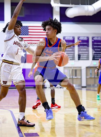 Thumbnail 2 in Grand Oaks vs Cypress Woods (UIL 6A D1 Basketball Area Playoffs) photogallery.
