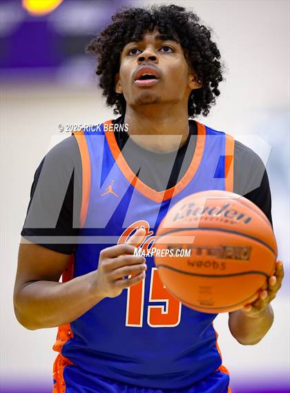 Thumbnail 3 in Grand Oaks vs Cypress Woods (UIL 6A D1 Basketball Area Playoffs) photogallery.