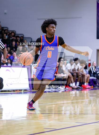 Thumbnail 3 in Grand Oaks vs Cypress Woods (UIL 6A D1 Basketball Area Playoffs) photogallery.