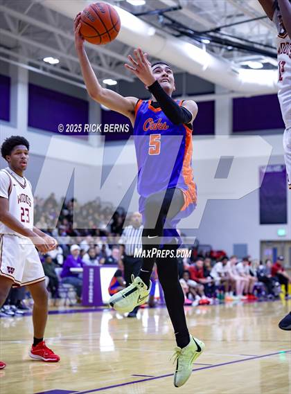 Thumbnail 2 in Grand Oaks vs Cypress Woods (UIL 6A D1 Basketball Area Playoffs) photogallery.
