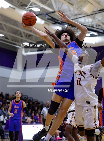 Thumbnail 2 in Grand Oaks vs Cypress Woods (UIL 6A D1 Basketball Area Playoffs) photogallery.