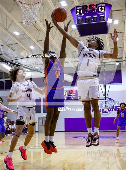 Thumbnail 3 in Grand Oaks vs Cypress Woods (UIL 6A D1 Basketball Area Playoffs) photogallery.
