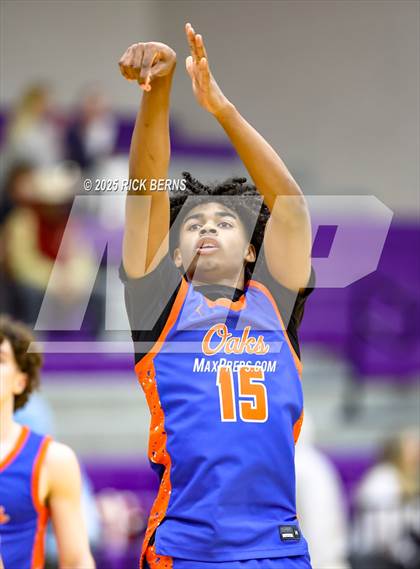 Thumbnail 1 in Grand Oaks vs Cypress Woods (UIL 6A D1 Basketball Area Playoffs) photogallery.