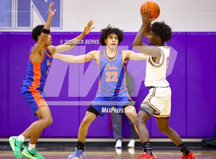 Thumbnail 1 in Grand Oaks vs Cypress Woods (UIL 6A D1 Basketball Area Playoffs) photogallery.