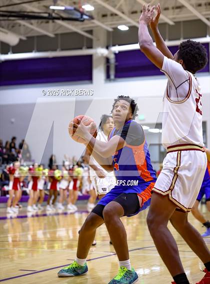 Thumbnail 1 in Grand Oaks vs Cypress Woods (UIL 6A D1 Basketball Area Playoffs) photogallery.