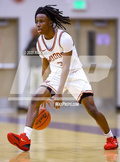 Thumbnail 2 in Grand Oaks vs Cypress Woods (UIL 6A D1 Basketball Area Playoffs) photogallery.