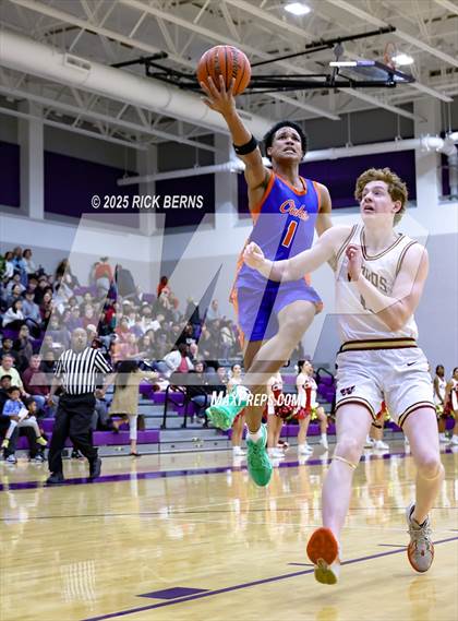 Thumbnail 3 in Grand Oaks vs Cypress Woods (UIL 6A D1 Basketball Area Playoffs) photogallery.