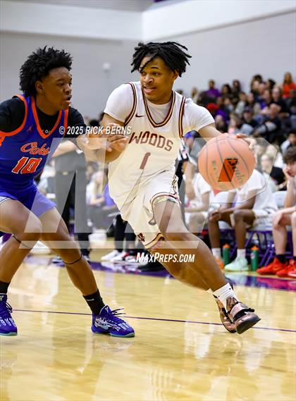 Thumbnail 2 in Grand Oaks vs Cypress Woods (UIL 6A D1 Basketball Area Playoffs) photogallery.