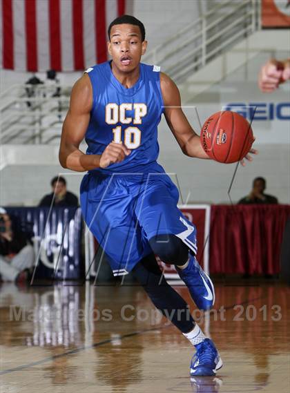 Thumbnail 2 in Neumann-Goretti vs. Orlando Christian Prep (Spalding Hoophall Classic) photogallery.