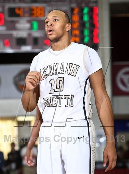 Thumbnail 1 in Neumann-Goretti vs. Orlando Christian Prep (Spalding Hoophall Classic) photogallery.
