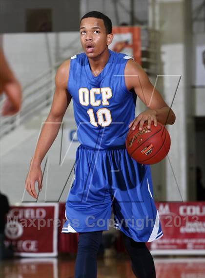 Thumbnail 2 in Neumann-Goretti vs. Orlando Christian Prep (Spalding Hoophall Classic) photogallery.