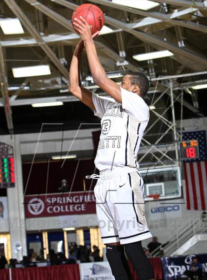 Thumbnail 2 in Neumann-Goretti vs. Orlando Christian Prep (Spalding Hoophall Classic) photogallery.