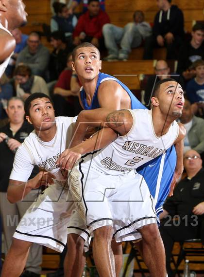 Thumbnail 2 in Neumann-Goretti vs. Orlando Christian Prep (Spalding Hoophall Classic) photogallery.