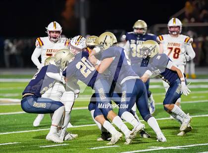 Thumbnail 3 in Gibson Southern @ Tri-West Hendricks (IHSAA 3A  Semifinal) photogallery.