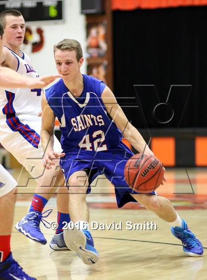 Thumbnail 1 in St. Paul Lutheran vs. Lexington (I-70 vs. MRVC East Challenge Tournament) photogallery.