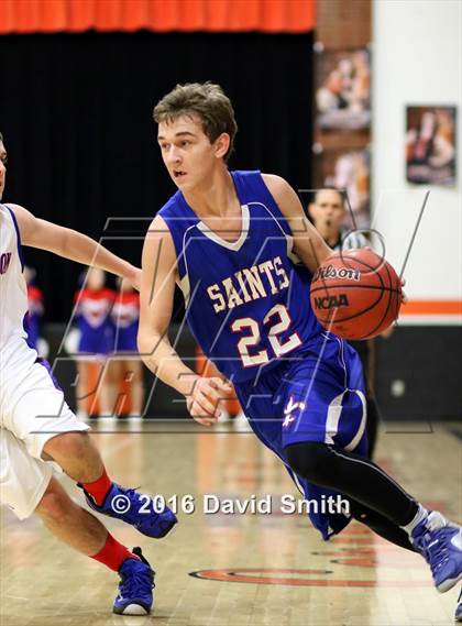 Thumbnail 2 in St. Paul Lutheran vs. Lexington (I-70 vs. MRVC East Challenge Tournament) photogallery.