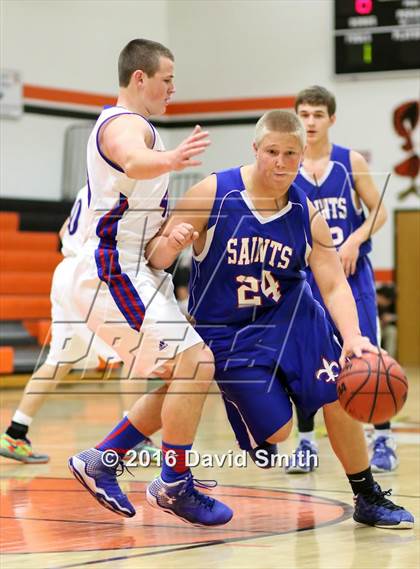 Thumbnail 1 in St. Paul Lutheran vs. Lexington (I-70 vs. MRVC East Challenge Tournament) photogallery.