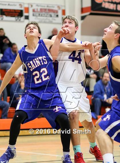 Thumbnail 1 in St. Paul Lutheran vs. Lexington (I-70 vs. MRVC East Challenge Tournament) photogallery.