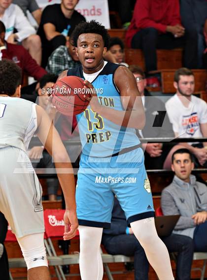 Thumbnail 2 in Huntington St. Joseph Prep vs  IMG Academy (Chick-fil-a Classic) photogallery.