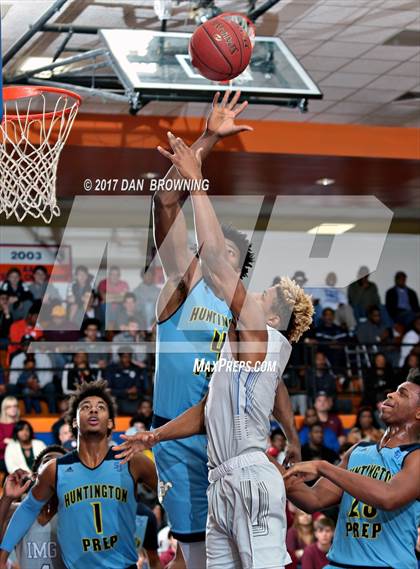 Thumbnail 2 in Huntington St. Joseph Prep vs  IMG Academy (Chick-fil-a Classic) photogallery.