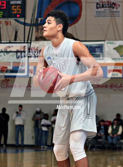 Thumbnail 1 in Huntington St. Joseph Prep vs  IMG Academy (Chick-fil-a Classic) photogallery.