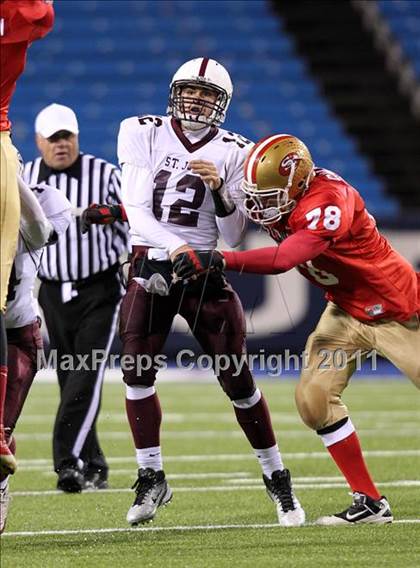 Thumbnail 2 in St. Joseph's Collegiate Institute vs. St. Francis (MMAA Finals) photogallery.