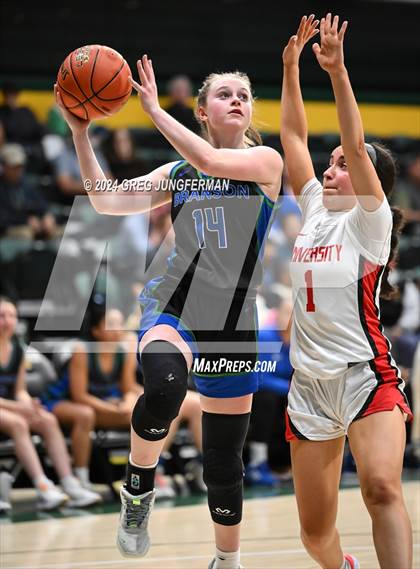Thumbnail 1 in University vs. Branson (University of San Francisco - Memorial Gym) photogallery.
