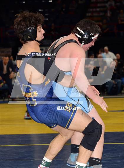 Thumbnail 2 in NYSPHSAA Wrestling Championships (Div.2 - 220 lb. Champ)  photogallery.