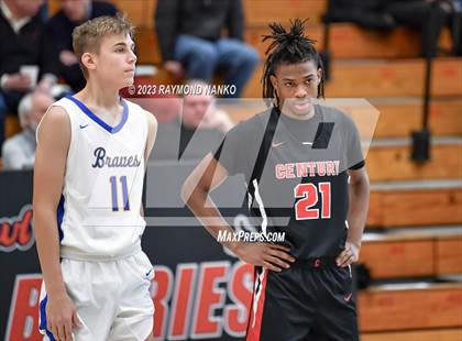 Thumbnail 1 in Ft Wayne Blackhawk Christian v 21st Century Gary (IHSAA 2A Semifinal) photogallery.