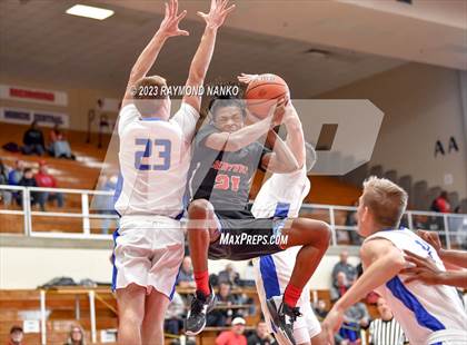 Thumbnail 2 in Ft Wayne Blackhawk Christian v 21st Century Gary (IHSAA 2A Semifinal) photogallery.