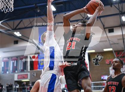 Thumbnail 2 in Ft Wayne Blackhawk Christian v 21st Century Gary (IHSAA 2A Semifinal) photogallery.