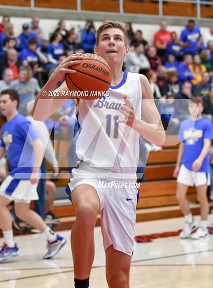 Thumbnail 1 in Ft Wayne Blackhawk Christian v 21st Century Gary (IHSAA 2A Semifinal) photogallery.