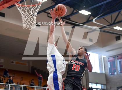 Thumbnail 1 in Ft Wayne Blackhawk Christian v 21st Century Gary (IHSAA 2A Semifinal) photogallery.
