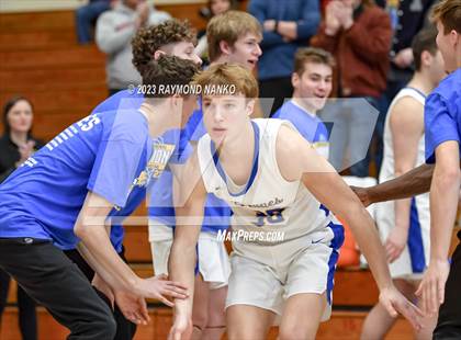 Thumbnail 2 in Ft Wayne Blackhawk Christian v 21st Century Gary (IHSAA 2A Semifinal) photogallery.