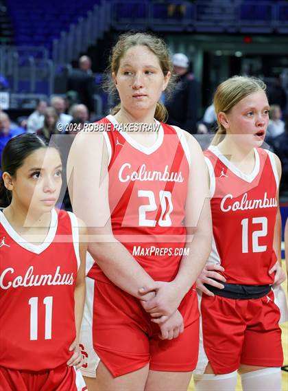 Thumbnail 2 in Huntington vs. Columbus (UIL 3A Basketball Semifinal Medal Ceremony) photogallery.