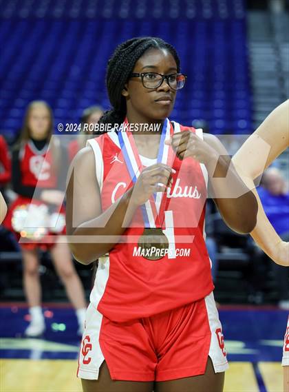 Thumbnail 2 in Huntington vs. Columbus (UIL 3A Basketball Semifinal Medal Ceremony) photogallery.