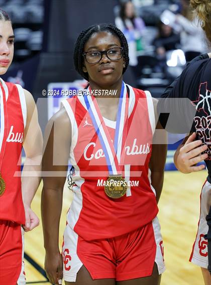 Thumbnail 1 in Huntington vs. Columbus (UIL 3A Basketball Semifinal Medal Ceremony) photogallery.