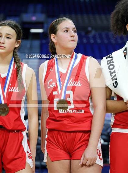 Thumbnail 3 in Huntington vs. Columbus (UIL 3A Basketball Semifinal Medal Ceremony) photogallery.