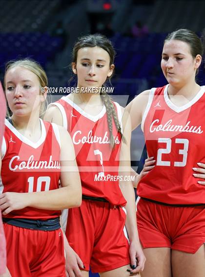 Thumbnail 2 in Huntington vs. Columbus (UIL 3A Basketball Semifinal Medal Ceremony) photogallery.