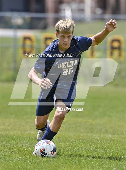 Thumbnail 2 in Muncie Central @ Delta (Scrimmage) photogallery.