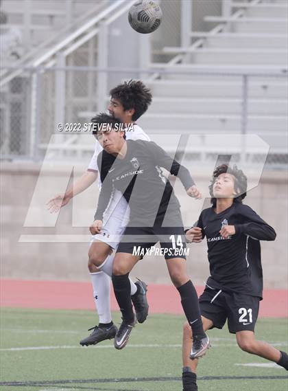 Thumbnail 2 in Oceanside vs Rancho Buena Vista (27th Annual SoCal Soccer Classic) photogallery.